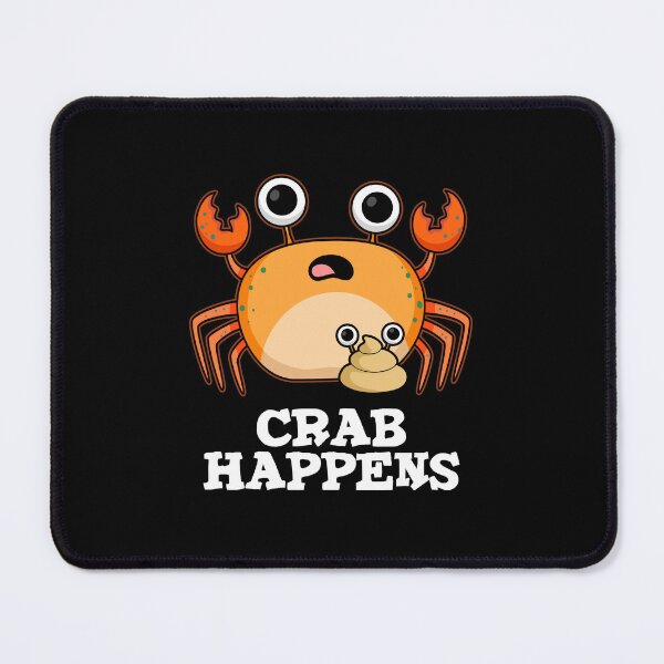 Item preview, Crab Happens Funny Animal Puns (Dark BG) designed and sold by punnybone.