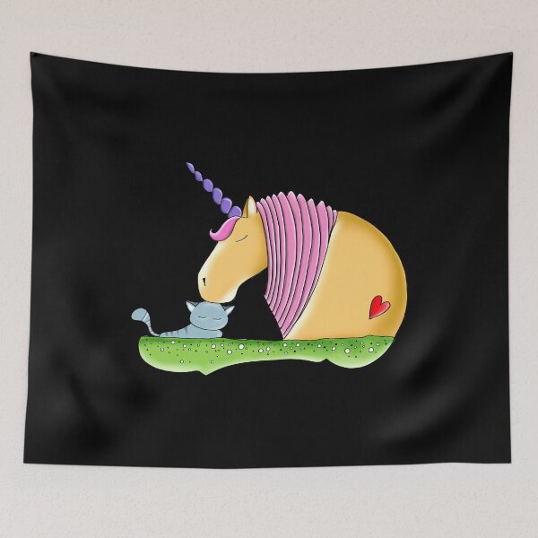 Item preview, Unicorn and Cat Best of Friends designed and sold by AnnieSummers.