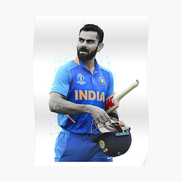 Vector Cartoon Illustration Indian Cricketer Captain Virat Kohli ...