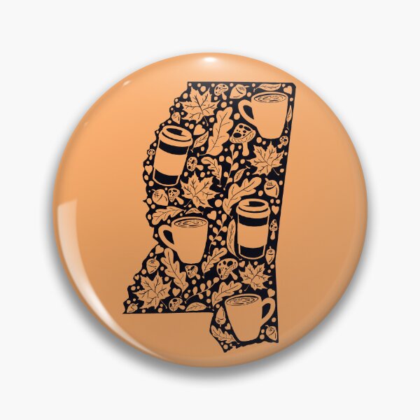 Item preview, Autumn Season Mississippi Black silhouette With Orange Background   designed and sold by missmann.