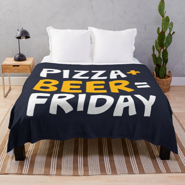Item preview, Pizza + beer = Friday. Funny design for happy Fridays. designed and sold by ADHD.