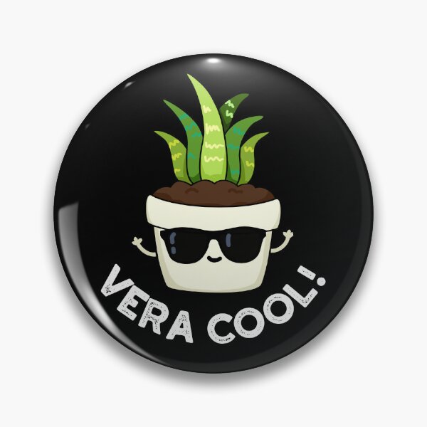 Item preview, Vera Cool Funny Aloe Vera Puns (Dark BG) designed and sold by punnybone.