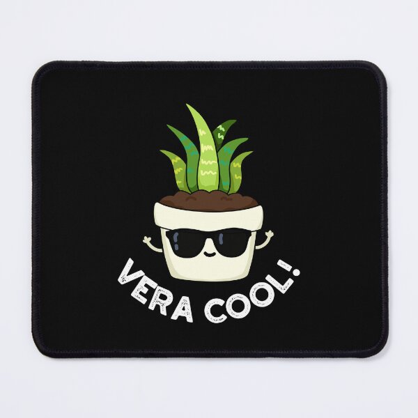 Item preview, Vera Cool Funny Aloe Vera Puns (Dark BG) designed and sold by punnybone.