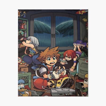 Vista previa del artículo con la obra «corazones del reino sora equipo lindo», diseñado y vendido por romepleione.