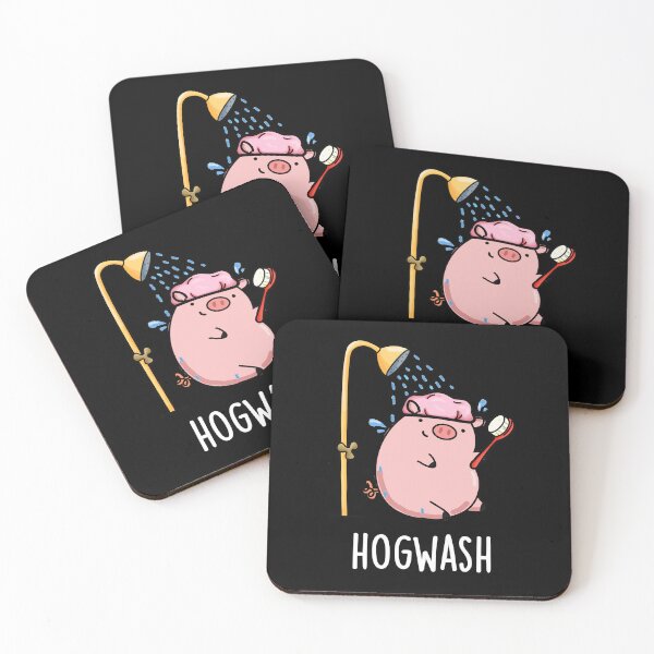 Item preview, Hogwash Funny Pig Puns (Dark BG) designed and sold by punnybone.