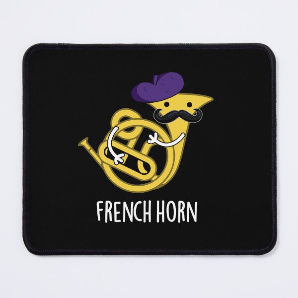 Item preview, French Horn Funny Instrument Puns (Dark BG) designed and sold by punnybone.