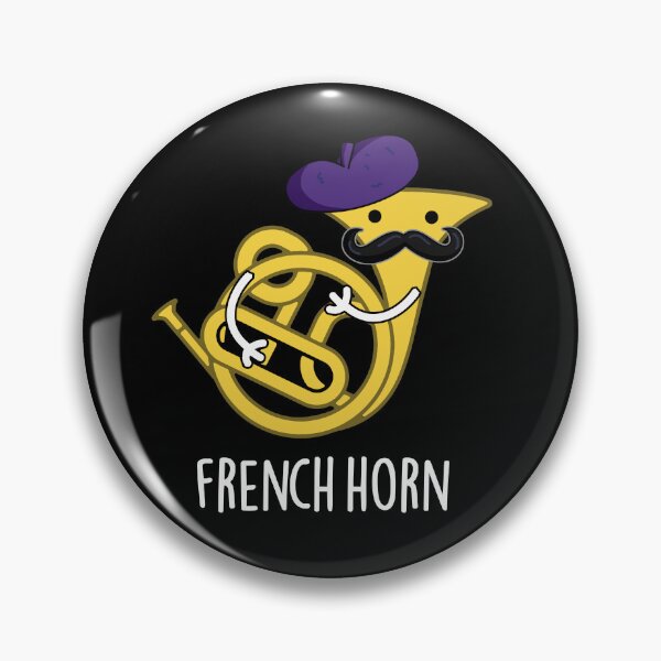Item preview, French Horn Funny Instrument Puns (Dark BG) designed and sold by punnybone.
