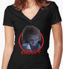 CULT OF CHUCKY V2 Women's Fitted V-Neck T-Shirt