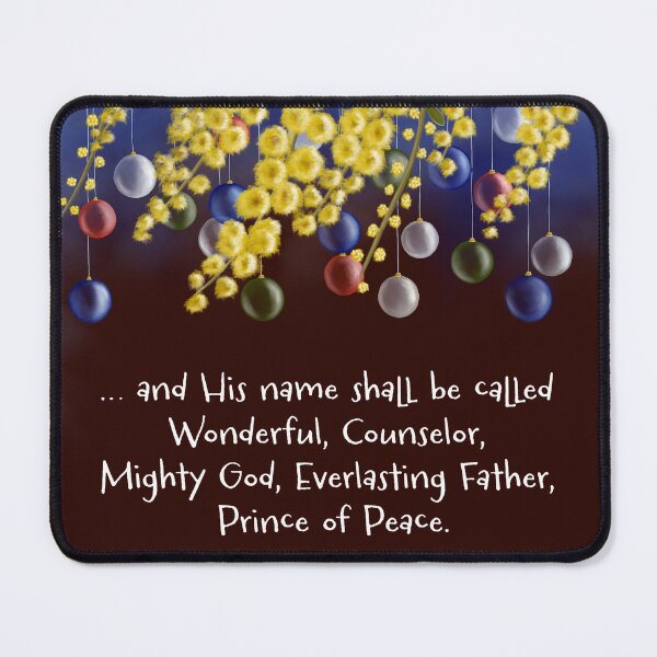 Item preview, Merry Christmas Wattle Isaiah 9:6 designed and sold by Tanya Crowley.