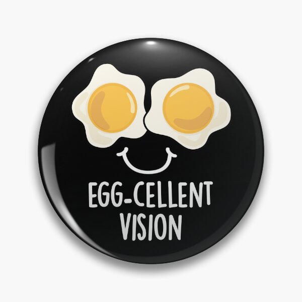 Item preview, Egg-cellent Vision Funny Egg Puns (Dark BG) designed and sold by punnybone.