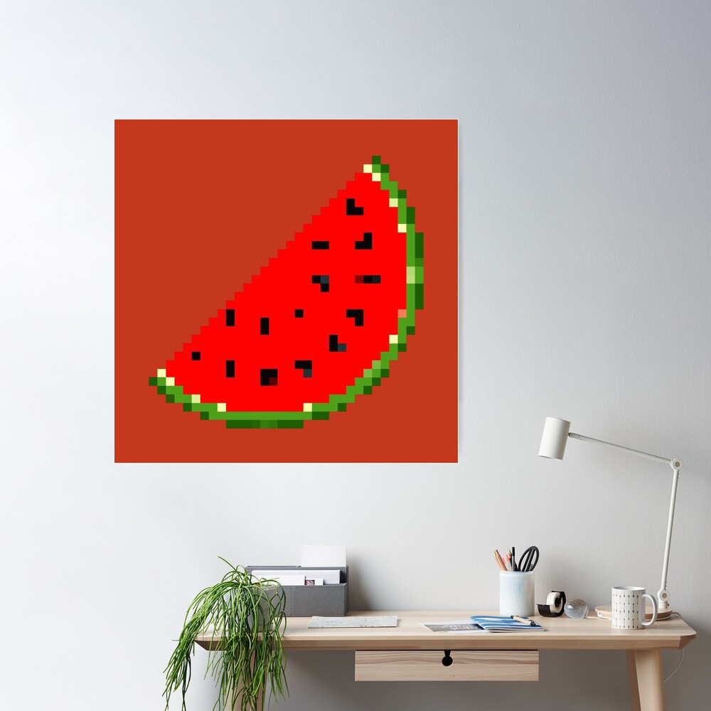 Watermelon Slice Pixel Art Kit – Noteworthy Art Kits