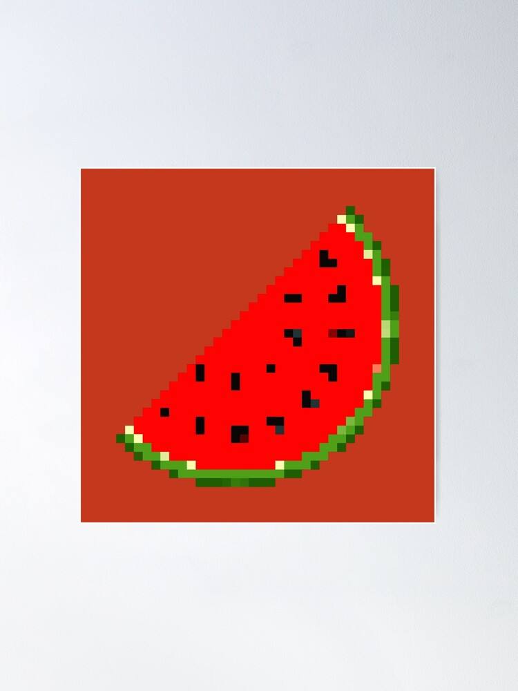 Watermelon Slice Pixel Art Kit – Noteworthy Art Kits