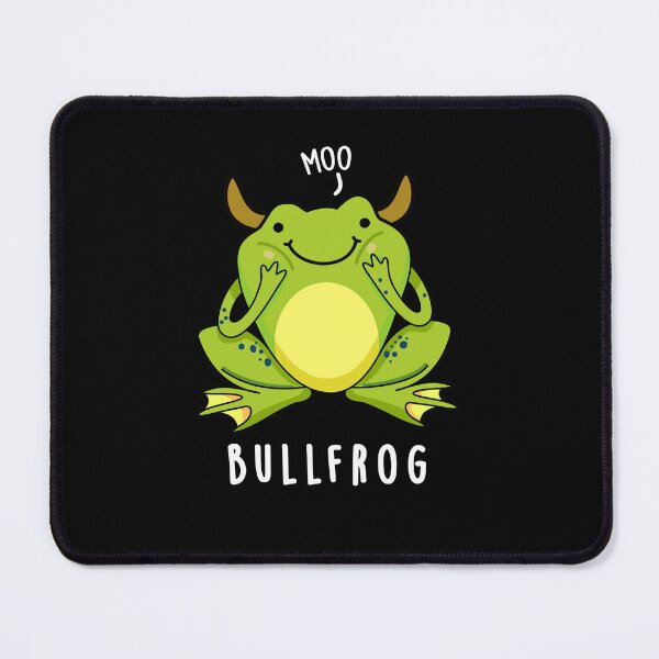 Item preview, Bull Frog Funny Animal Frog Puns (Dark BG) designed and sold by punnybone.