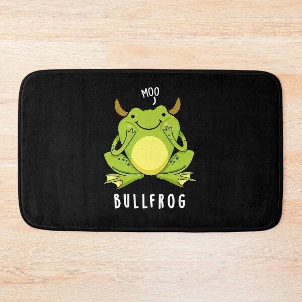 Item preview, Bull Frog Funny Animal Frog Puns (Dark BG) designed and sold by punnybone.