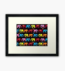 elephant cute Framed Print