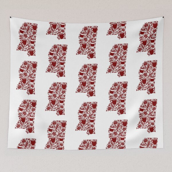Item preview, Autumn Season Mississippi Maroon silhouette  designed and sold by missmann.