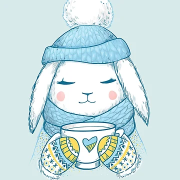 Artwork thumbnail, Winter Rabbit by Olya Yatsenko