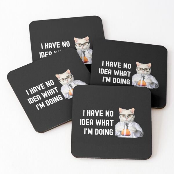 Item preview, I Have No Idea What I'm Doing - Science Cat, Cat Lover, Laboratory Cat, Geek Cat, Nerd Cat designed and sold by jadedscientist.