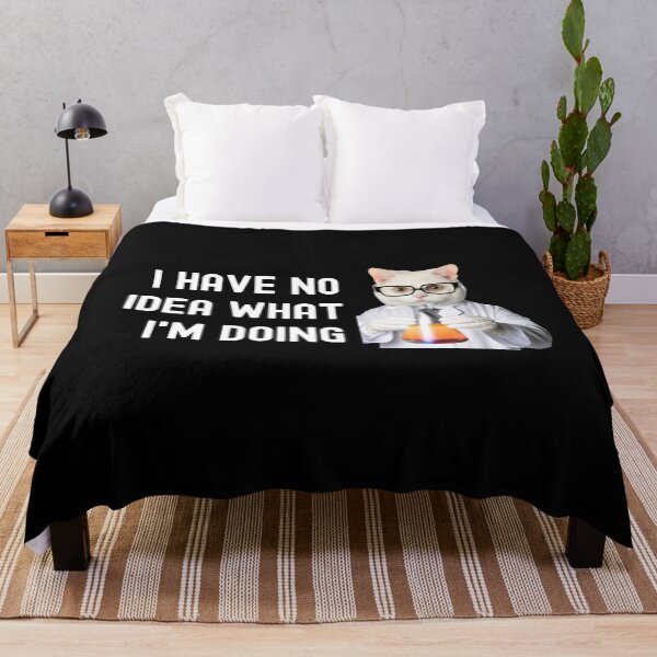 Item preview, I Have No Idea What I'm Doing - Science Cat, Cat Lover, Laboratory Cat, Geek Cat, Nerd Cat designed and sold by jadedscientist.
