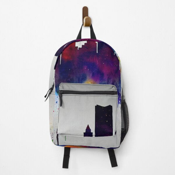 Item preview, Horizontal view of the Denver sunrise skyline, Colorado Ink, Watercolor, digitally enhanced 2 designed and sold by Rocky Mountain Artistry.