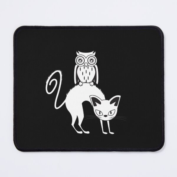 Item preview, A Cat and Owl designed and sold by LuckyCatStore.