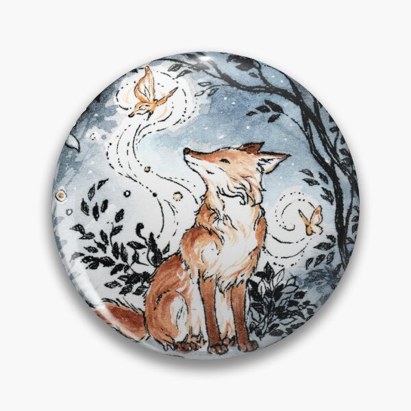 Item preview, Forest Fox at Night with Moth designed and sold by Meredith Dillman.