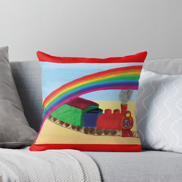 Simon's Train Throw Pillow