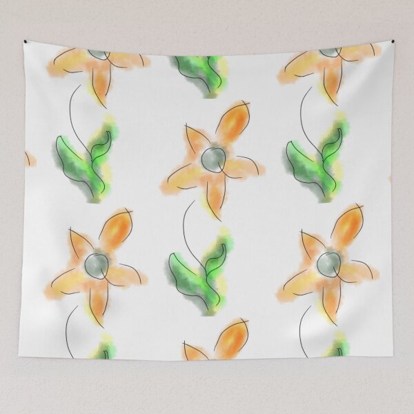 Item preview, Cute daisy flower digital watercolour  designed and sold by WorldOfWendyArt.