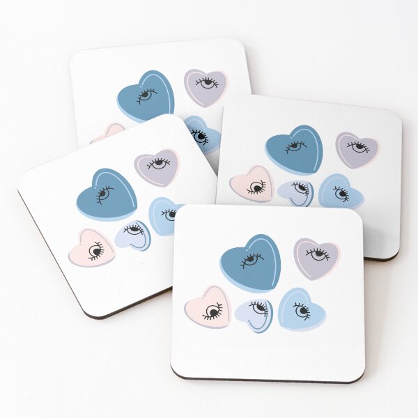 Item preview, Pastel Hearts With Aesthetic Eyes designed and sold by artttbysar.