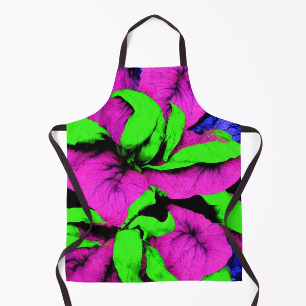 Item preview, Psychedelic Petunias in Chartreuse Green, Fuschia, and Purple designed and sold by ittybittyowl.