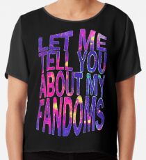 Blusa déjame contarte sobre mis fandoms