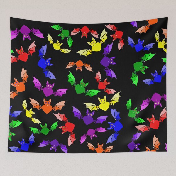 Item preview, Rainbow Love Bats designed and sold by Kestrelle.