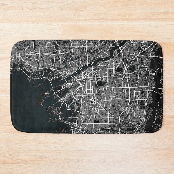 Item preview, Osaka City Map of Kansai, Japan - Dark designed and sold by deMAP.