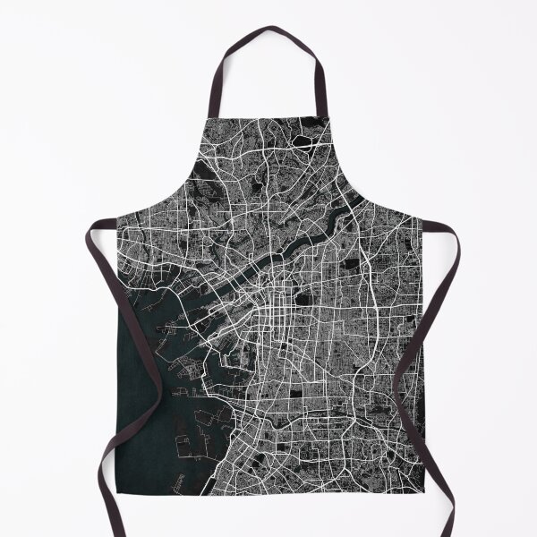 Item preview, Osaka City Map of Kansai, Japan - Dark designed and sold by deMAP.