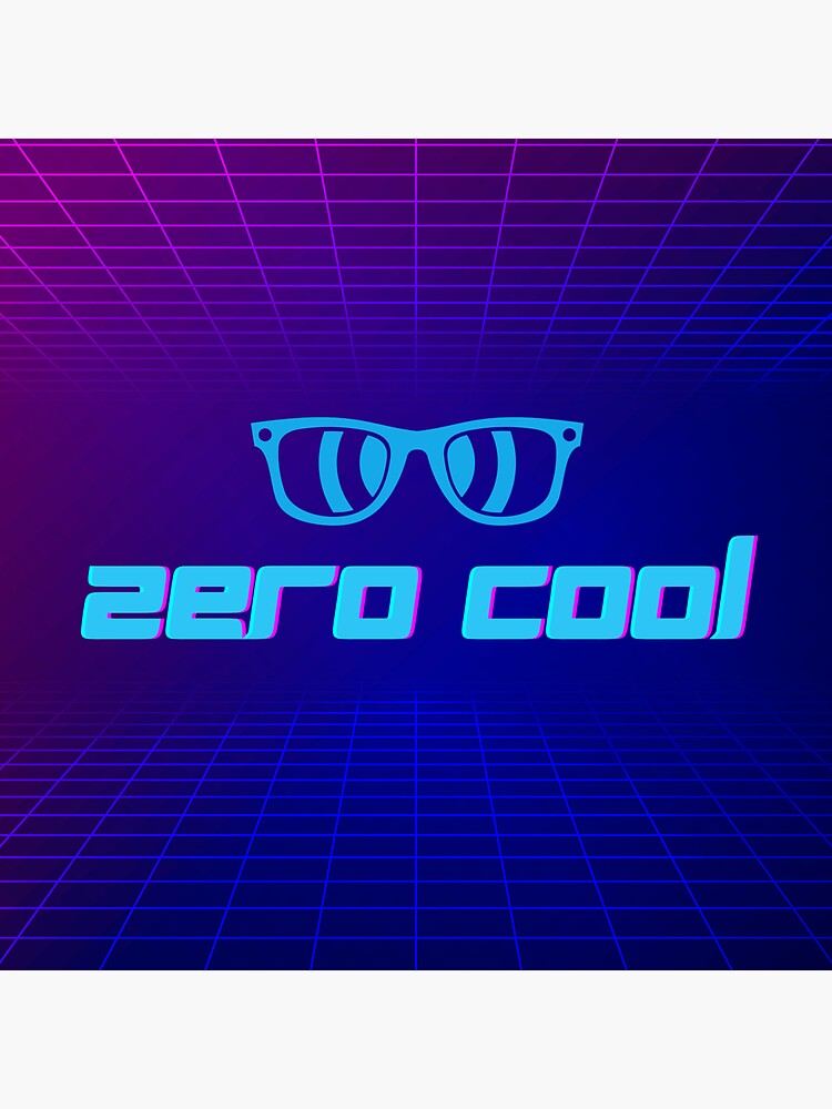 Zero Cool Hackers Sticker For Sale By Mandydesignz Redbubble