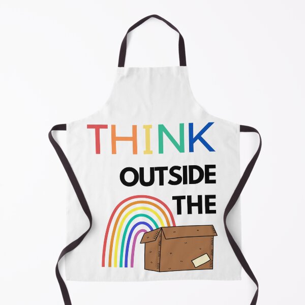 Item preview, MerchHaus - Think Outside The Box - Bright Rainbow Design of Inclusion Equity & Pride. designed and sold by MerchHaus.