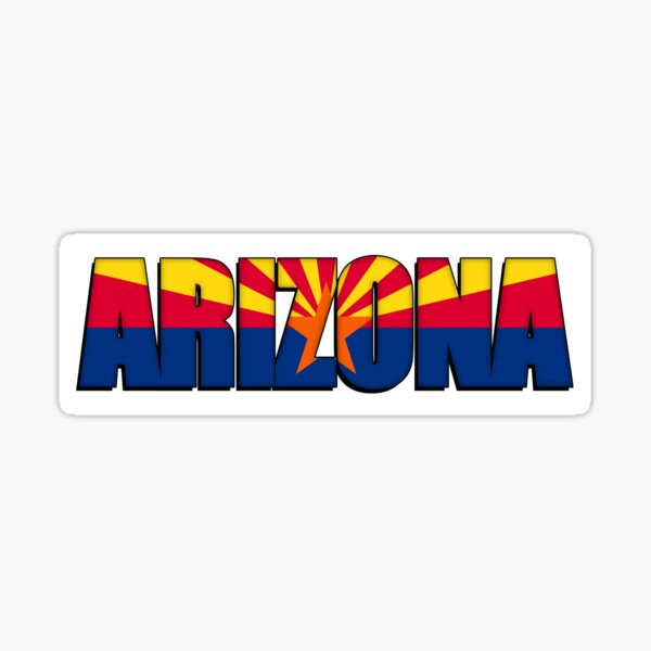 Item preview, Arizona Flag Sticker designed and sold by MikePrittie.