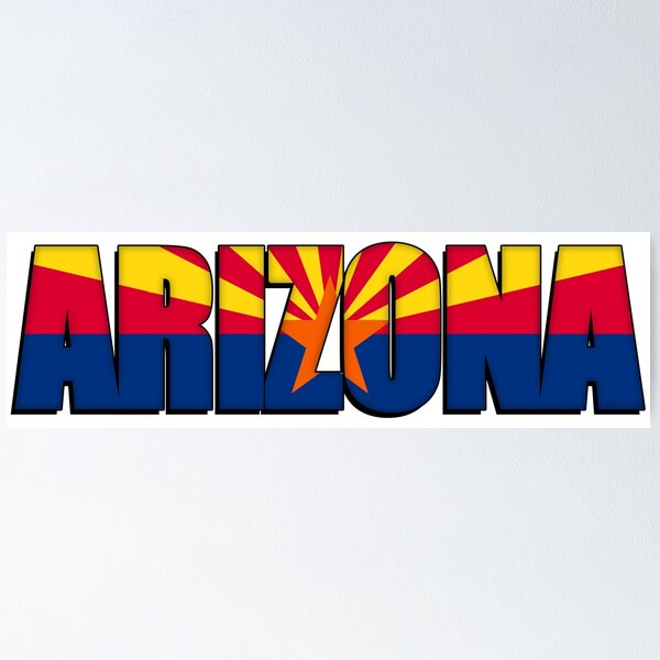 Item preview, Arizona Flag Sticker designed and sold by MikePrittie.