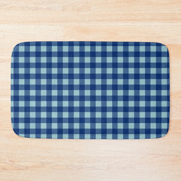 Item preview, Navy Blue and Light Blue Buffalo Plaid Gingham Check designed and sold by Gsallicat.