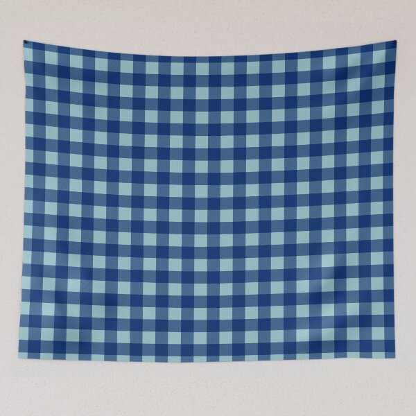 Item preview, Navy Blue and Light Blue Buffalo Plaid Gingham Check designed and sold by Gsallicat.