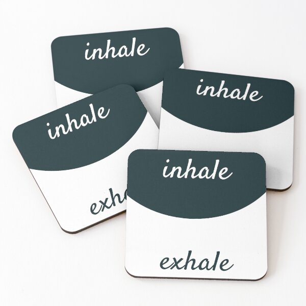Item preview, INHALE EXHALE BLACK AND WHITE YOGA BALANCE designed and sold by Inspirationmotivation.