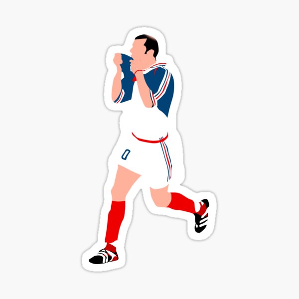 Zinedine Zidane Equipe De France Minimalist Sticker