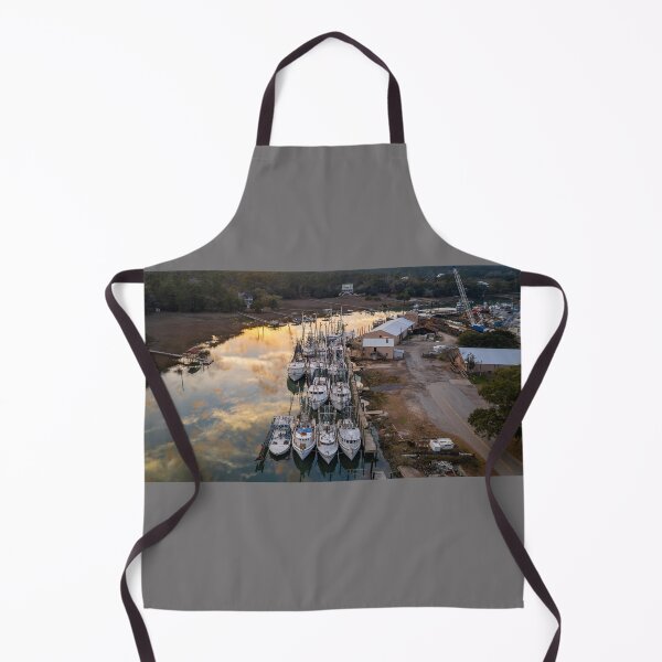 Item preview, McClellanville Harbor Fishing Boats at Sunset designed and sold by nbrandsberg.