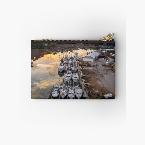 Item preview, McClellanville Harbor Fishing Boats at Sunset designed and sold by nbrandsberg.