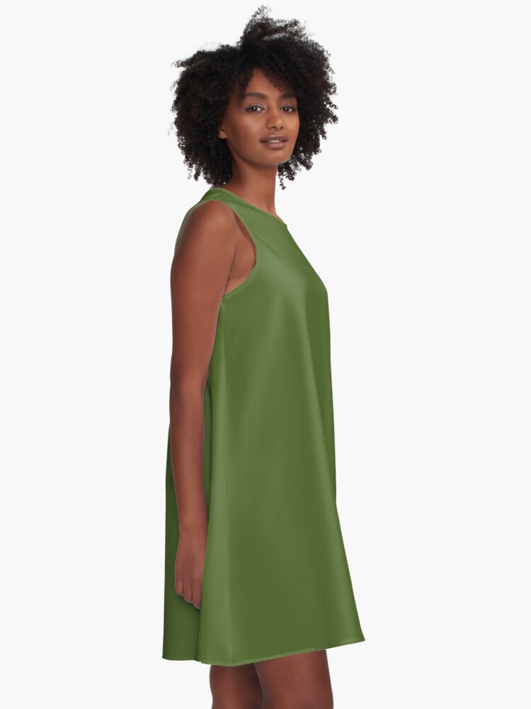 Dark green a line 2024 dress