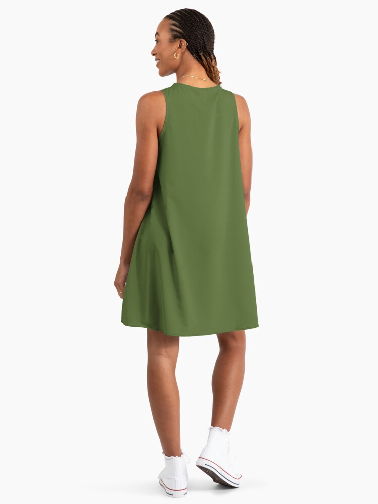 olive green a line dress ZAPAKA Women Olive Satin Bridesmaid Dress A-Line Long Long Spaghetti Straps Wedding Guest Dress, Olive / US12