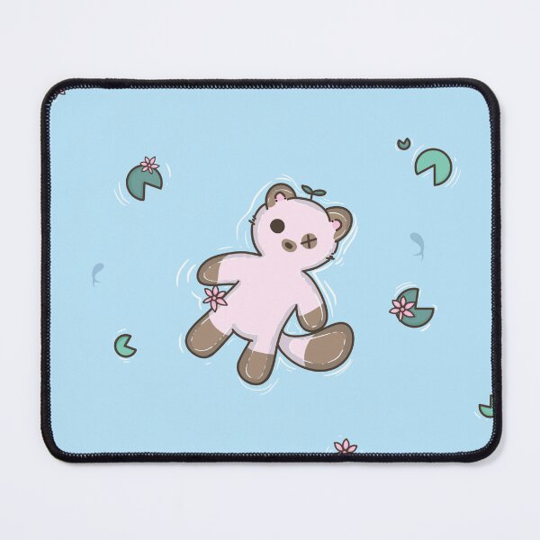 Item preview, floating ferret in a lily pond designed and sold by GiftedBunnyStudios.
