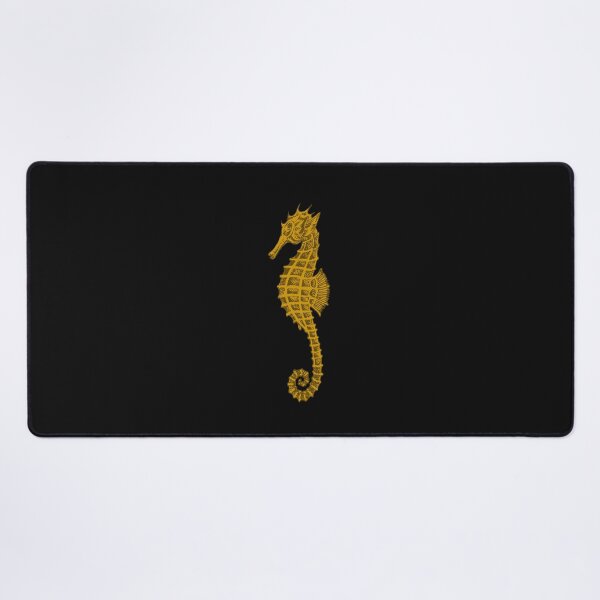 Item preview, Cute Seahorse Tattoo Style In Ochre Yellow designed and sold by taiche.