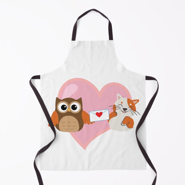Item preview, A cat and an owl love declaration designed and sold by dytf79.