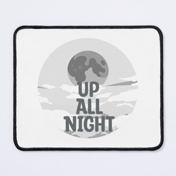 Item preview, Up All Night - Moon Logo - Abstract - Grey designed and sold by DramaConvention.